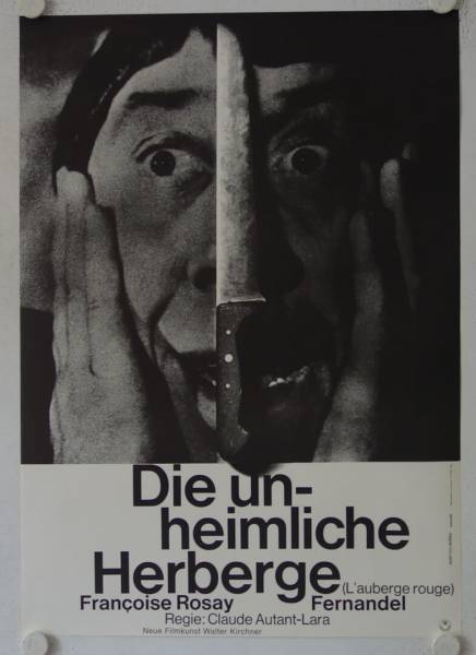 Die unheimliche Herberge originales deutsches Filmplakat (R60s)
